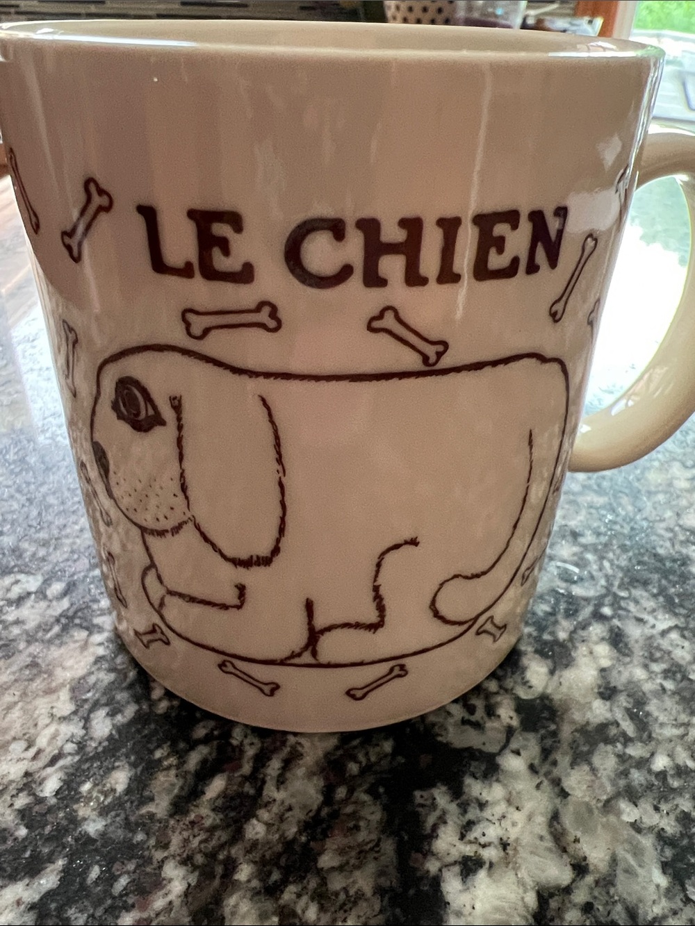 Vintage LE CHIEN/LE CHIEN TIGRE Mug